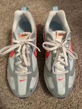 Nike Light Blue & Coral Retro Runner Sneakers